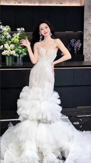 Elegant White Mermaid Wedding Dress | Modern Bridal Gown Inspiration