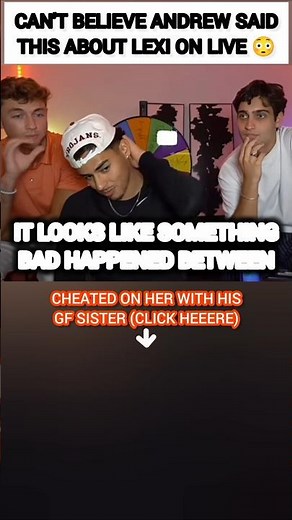 CAN'T BELIEVE Andrew Davila said this abt Lexi Rivera on Live?😳#funny #shorts #trending #viral #love