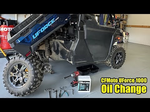 2025 CFMOTO UForce 1000 Oil Change Tutorial | Step-by-Step Guide (2.5L 10W-40)