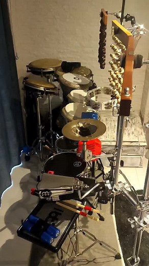 Conga & Percussion Setup for Solo Performance
