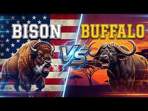 Bison vs Buffalo | Who is the TRUE King of Strength?👑 | Epic Animal Showdown | AI Simulator 3D