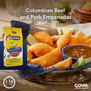 Happy Friday! Share good times with your family with these delicious Colombian Beef and Pork Empanadas you can easily make at home with our GOYA® Masarepa. Watch how to make them from scratch and fry them into golden crisps at home! Colombian Beef and Pork Empanadas: https://bit.ly/3BIaDzt | Goya Foods