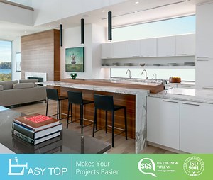 [Hot Item] Commercial MDF Melamine E1 White Modern Ready to Assemble Kitchen Cabinets