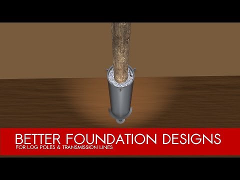 Better Way To Install Log Poles & Transmission Lines | Foundations by Pileworks