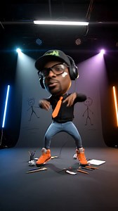 🎬 BOBBLEHEAD HIP-HOP DANCE CINEMATIC 🎬 Animate the character from the provided image as a dynamic, slightly exaggerated bobblehead figure performing a powerful and precise hip-hop dance routine. High-energy, glossy music video aesthetic with rapid cinematic camera work. 4K resolution, 24fps. **Shot Sequence:** 1. Extreme close-up on determined eyes with subtle bobble motion (1.0s) 2. Low-angle wide shot with rapid dolly arc around character (2.0s) 3. Dutch angle medium shot with snap zoom on h