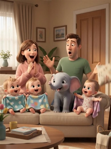 A Love So Pure: Parents and Baby Moments (Cute Cartoon)