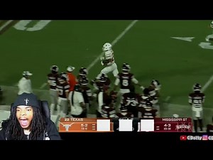 ARCH WENT DOWN IN OT!!! Missippi State vs #22 Texas College Football Week 9 Highlights (reaction)