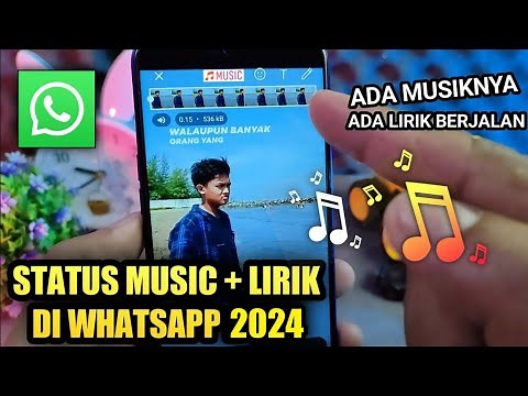 How to make music status on WhatsApp 2024 - wa status with music and photos