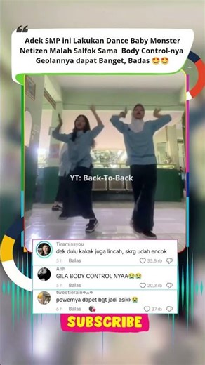 Junior High School Little Brother Dances Baby Monster #dcviral #babymonster #danceviral