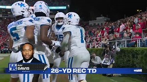 Ray Davis is the first Wildcat with a TD in each of the first six games. | Kentucky Football