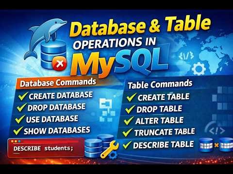 Database & Table Operations in MySQL