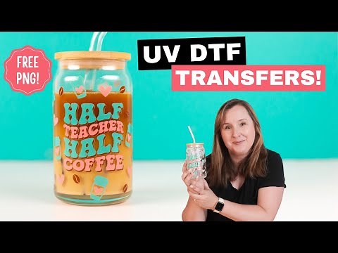 How to Use UV DTF Transfers: Small Decal + Full Cup Wrap Design