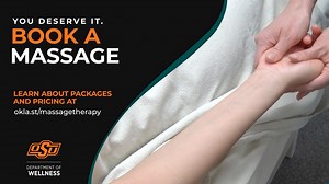 Show yourself some love today and schedule a massage with the Department of Wellness! 🧡 Learn more about our packages and pricing at okla.st/massagetherapy | Oklahoma State University Wellness