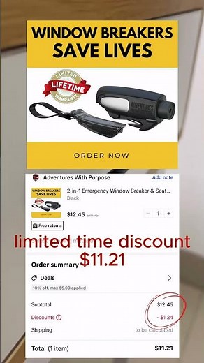 2-in-1 Emergency Window Breaker: A Life-Saving Tool!