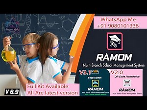 Ramom School v6.9.1 - Multi Branch School Management System | full kit | Cracked | No Purchase code