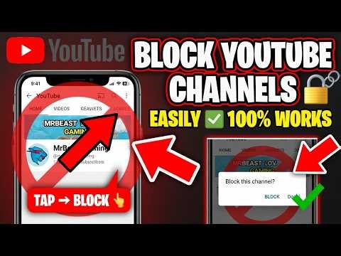 How To Block YouTube Channels Easily 🔒📱 (100% Worked!)