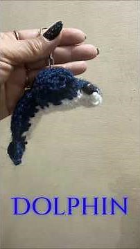 Sea-Inspired Crochet: Crafting a Lovely Dolphin Plush #diy #crochet #sea #dolphindreams # ytshorts