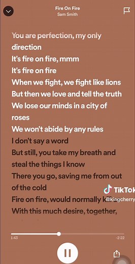 Sam Smith Fire On Fire - Song Lyrics and Music Video