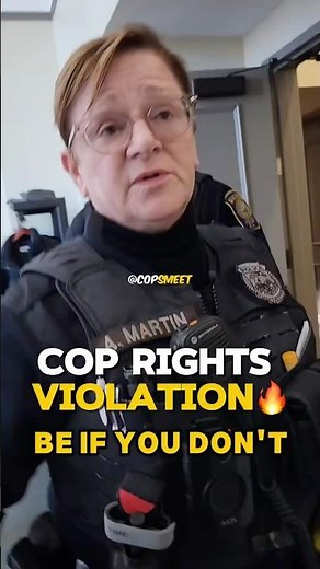 Cop Violates His First Amendment Rights🔥