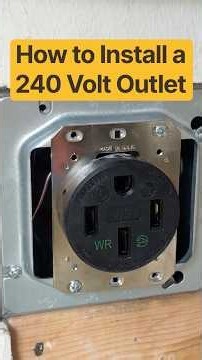 How to Install a 240 Volt Outlet for Electric Car Charging