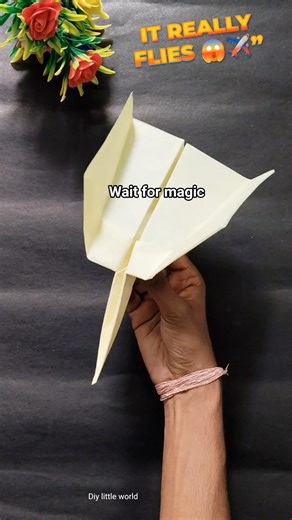 Diy✈️ Make a Flying Airplane Toy with Paper | Kids Craft Magic ✨😱#papercraft #diy #shorts #viral