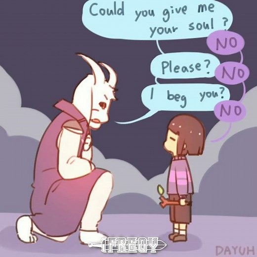 undertale comic dub frisk and asriel