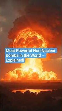 Most Powerful Non-Nuclear Bombs in the World – Explained!