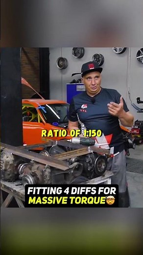 4 diffs in a row to multiply torque 16X