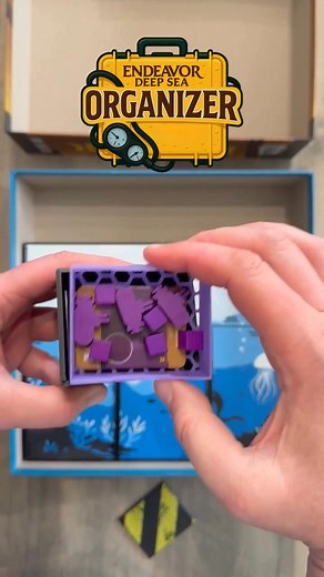 Are you ready to dive deep into your next underwater adventure with Endeavor: Deep Sea? 🌊🐙 Our brand-new organizer is the ultimate upgrade for your game nights! It includes player-ready inserts (setupper) to start playing instantly, no time wasted. Plus, the Layered Art Lid with game-themed graphics adds an epic visual impact to your box 🎨🔥 No multi-material printer? No problem! Just follow the easy filament change guide included – it's all step-by-step with pictures! This organizer is desig