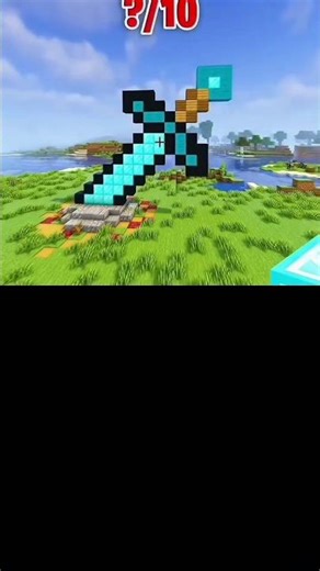 ⚔️ Diamond Sword Statue in Minecraft – Ultimate Creative Build 💎 #shorts #Minecraft #MinecraftBuild