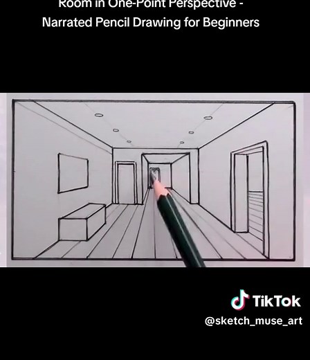 Room in One-Point Perspective: A Drawing Guide
