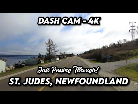 Cruising Through St. Judes, Newfoundland in 4K 🚗✨ | Scenic Drive