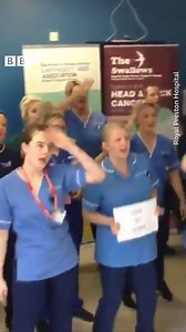The NHS staff on ward three and four at the Royal Preston Hospital Lancashire Teaching Hospitals NHS Foundation Trust have joined forces in a musical spectacular! They want to raise awareness about protecting yourself from coronavirus and spread some joy 🤩🎵🎶 | BBC Lancashire
