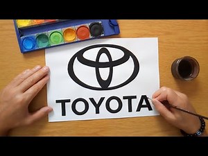 How to draw a TOYOTA logo 2025