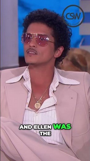 How Ellen Made Bruno Mars Viral🎤 #shorts #brunomars #ellentalk
