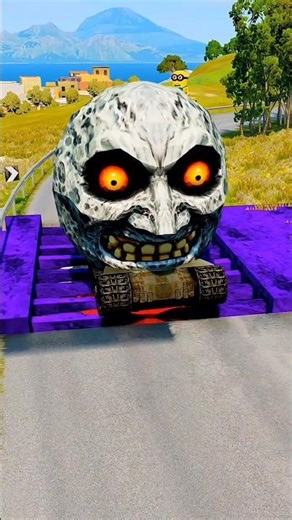 Smash Cars & Crazy Cars VS Bollard Spikec and Spider Man's Mouth Crash in BeamNG.drive #beamngdrive