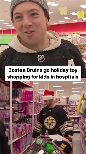 1.6K views · 34 reactions | The Boston Bruins took time off the ice to shop for toys and bring cheer to children who are spending the holidays in hospitals this winter. https://on.nbcboston.com/NUVxMaE | NBC10 Boston | Facebook