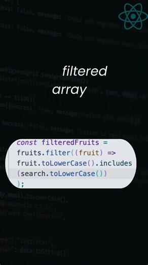 Build a live search filter in React in under 60 seconds #reactjs #coding