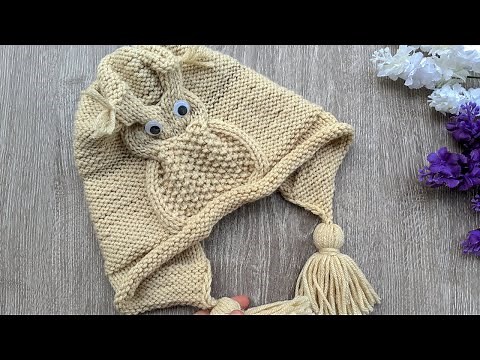 Knit Owl Hat