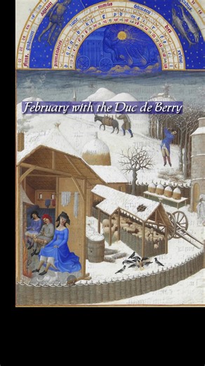 The depths of Winter - how the medieval folks dressed in layers! We don't know many folks whose love this time of year - cold, dreary and mostly anticipating spring! But we find a certain flow in the progress of the seasons and enjoy thinking about how medieval folks dealt with the joys and challenges throughout the year. This week we highlight February in our collection of articles describing the work of Jean Duc De Berry's Book of Hours. This month's image greetsd with a cozy scene of farming 