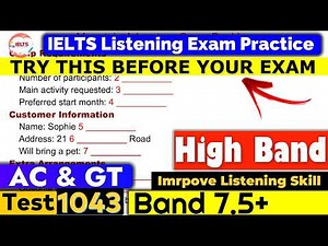 IELTS Listening Practice Test 2026 with Answers [Real Exam - 1043 ]