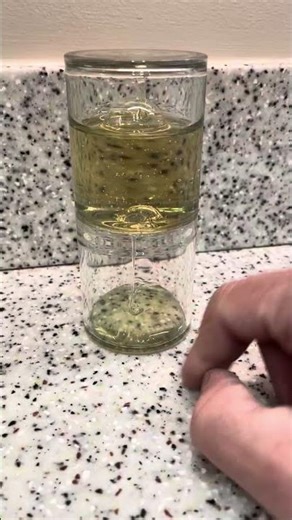 Ooze Tube Small Green Liquid Hour Glass