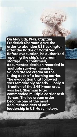 The USS Lexington Was Sinking — The Captain Ordered the Ice Cream Opened for Every Man | WW2 Tactics
