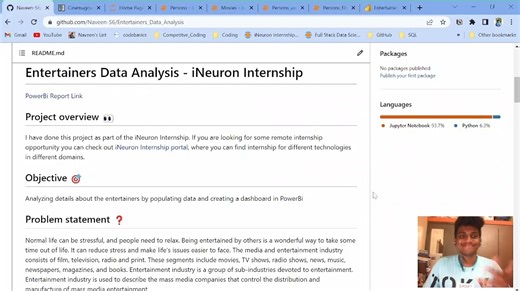 #python #powerbidesktop #ineuron #excel #mysql #dataanalysis #project #pandas #internship | NAVEEN S | 35 comments