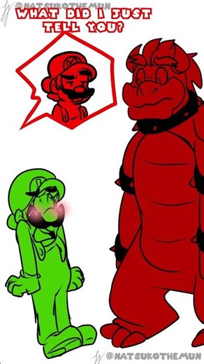 Wanted to use the audio with these two 👀#bowser #luigi #bowuigi #supermario