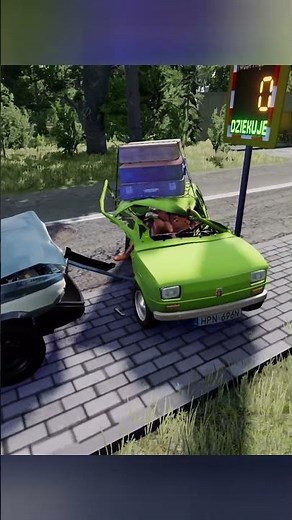 POLICYJNY POLSKI POLONEZ vs UCIECZKOWY FIAT 126p | BeamNG.drive 🔥