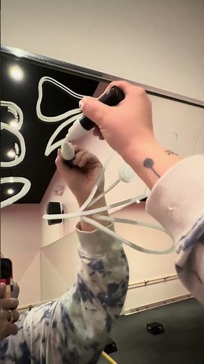 Making Mirrors Festive with POSCA and Lafayette Lettering