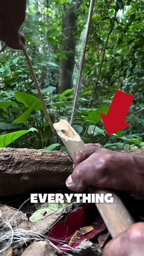 This ancient survival method called the bow drill uses friction to create a real ember.