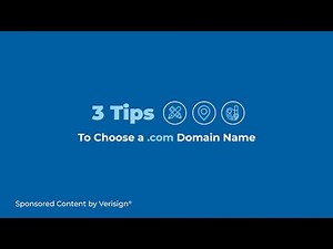 3 Tips to Choose a .com Domain Name