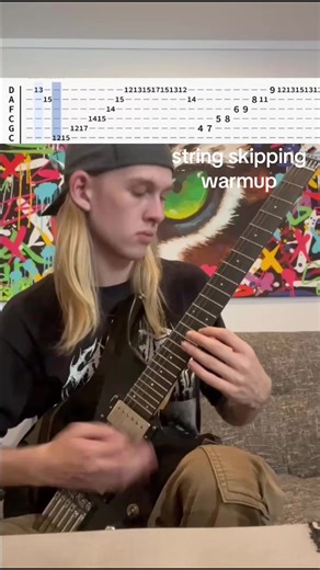 String Skipping Warmup Techniques for Guitar Players